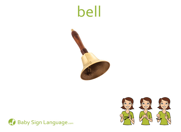 Bell Baby Sign Language Flash card