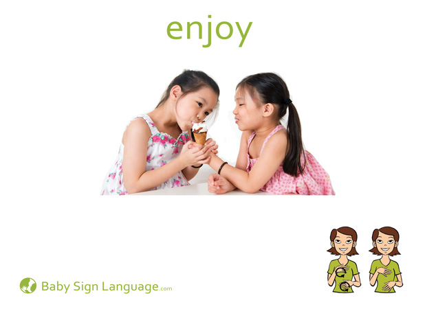 Enjoy Baby Sign Language Flash card