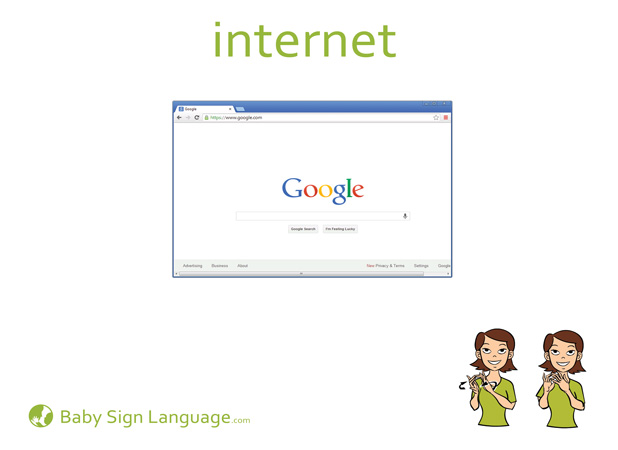 Internet Baby Sign Language Flash card