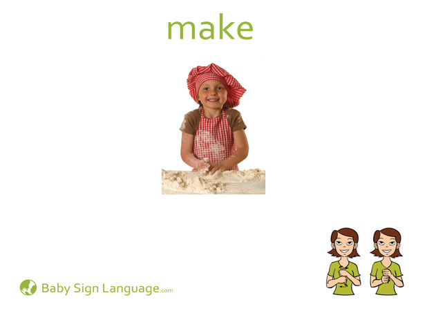 Make Baby Sign Language Flash card