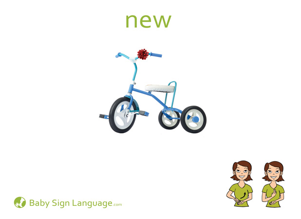 New Baby Sign Language Flash card