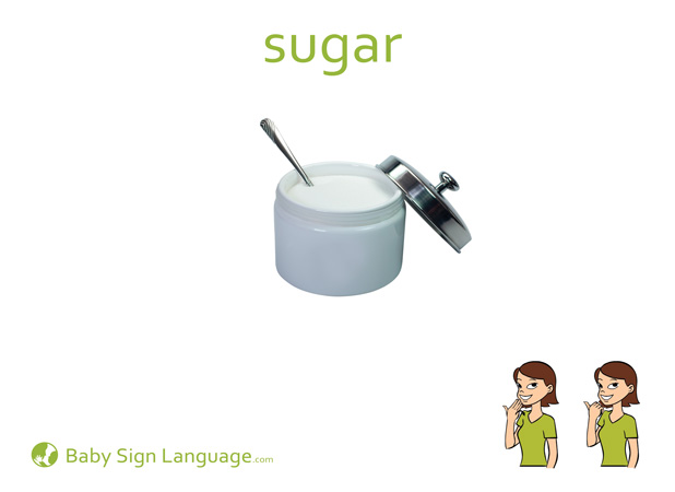 Sugar Baby Sign Language Flash card