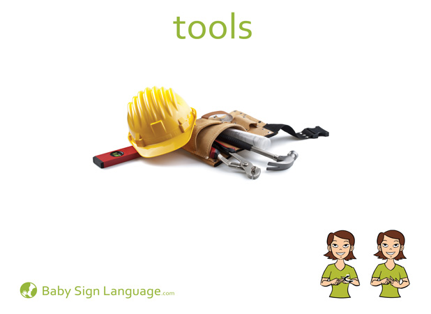 Tools Baby Sign Language Flash card