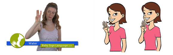 signing dictionary video and diagrams