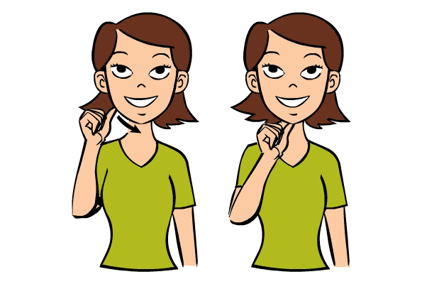 sign language girl