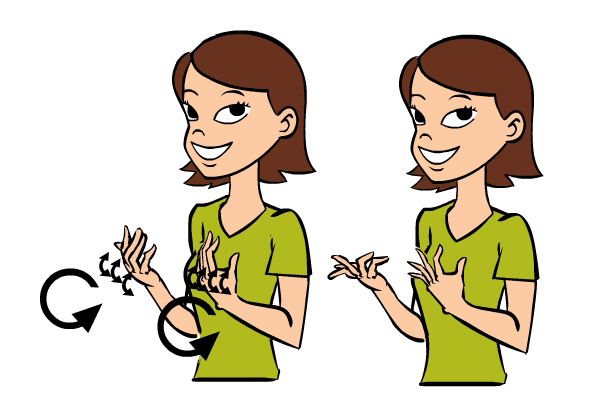 wait sign language