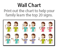 baby sign language wall chart