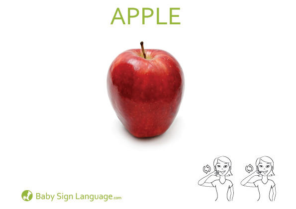 apple-Baby-Sign-Language apple Baby Sign Language Flash card