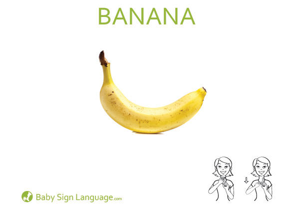 Banana-Baby-Sign-Language Banana Baby Sign Language Flash card