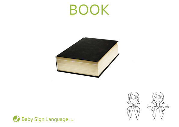 Book Baby Sign Language Flash card