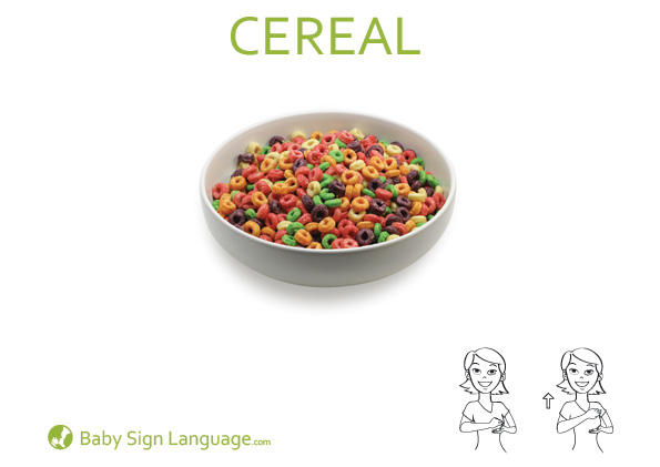 Cereal-Baby-Sign-Language Cereal Baby Sign Language Flash card