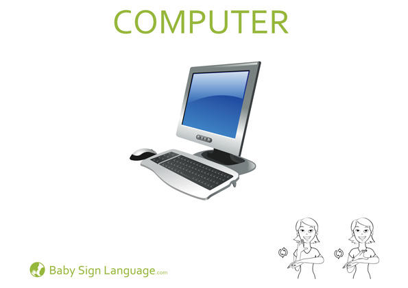 computer-Baby-Sign-Language computer Baby Sign Language Flash card