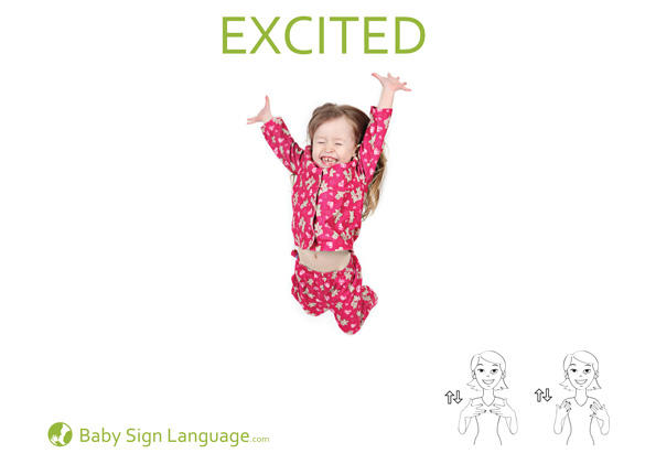 excited-Baby-Sign-Language excited Baby Sign Language Flash card