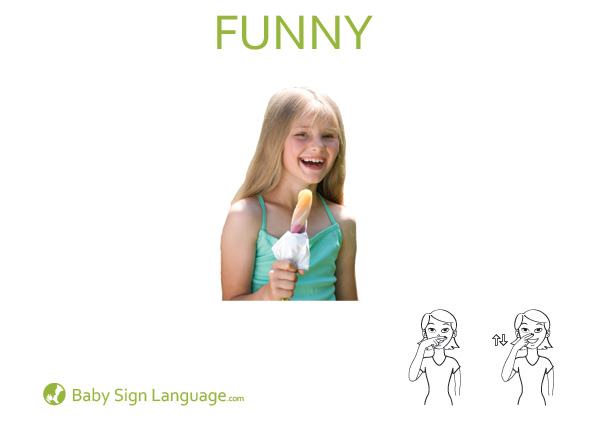 Funny Baby Sign Language Flash card