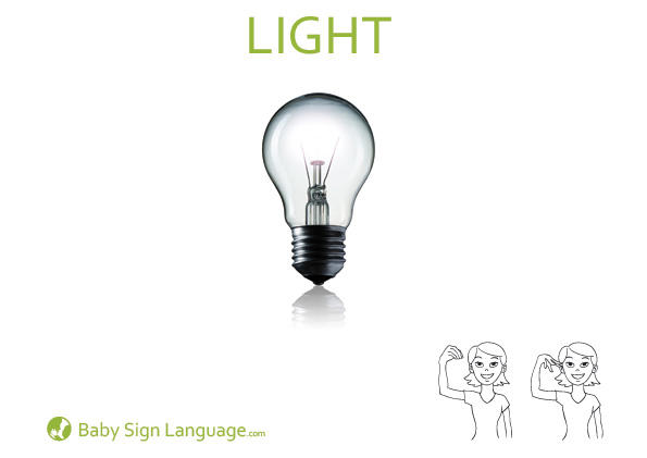 Light-Baby-Sign-Language Light Baby Sign Language Flash card