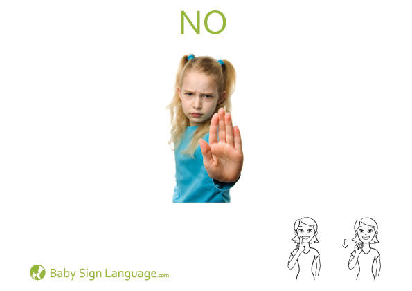No-Baby-Sign-Language No Baby Sign Language Flash card