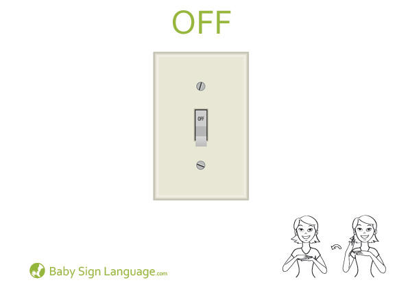 off-Baby-Sign-Language off Baby Sign Language Flash card