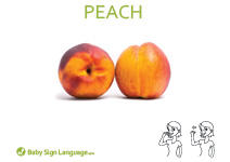 Peach Flash Card