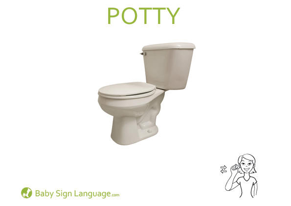 potty-Baby-Sign-Language potty Baby Sign Language Flash card