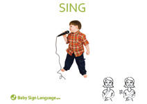 Sing Flash Card