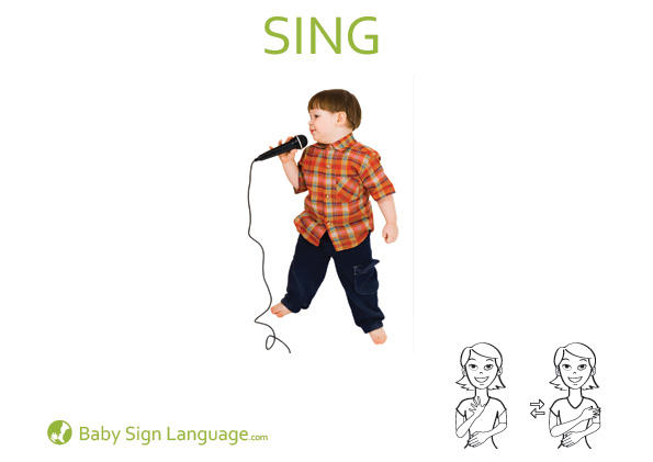 Sing Baby Sign Language Flash card