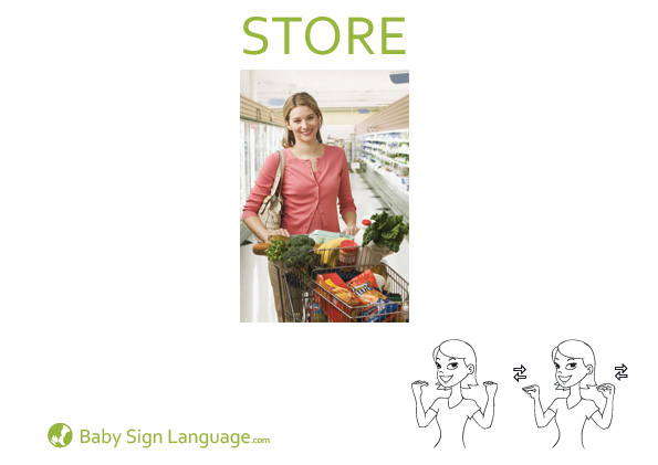 Store Baby Sign Language Flash card