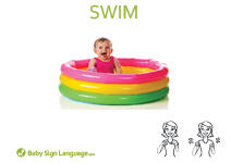 Swim Flash Card