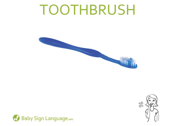 Toothbrush Baby Sign Language Flash card
