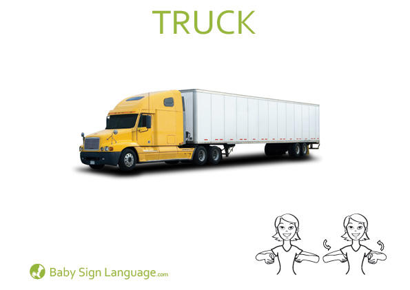 Truck-Baby-Sign-Language Truck Baby Sign Language Flash card