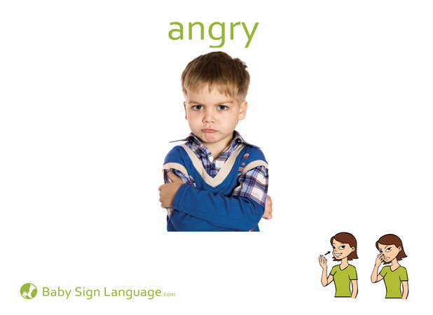 angry-Baby-Sign-Language Angry Baby Sign Language Flash card