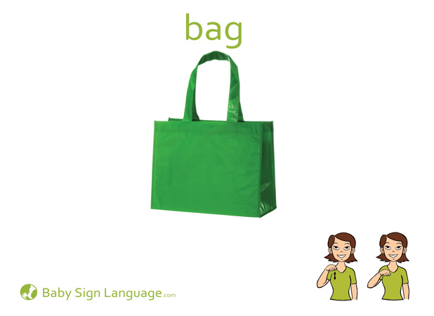 bag-Baby-Sign-Language Bag Baby Sign Language Flash card