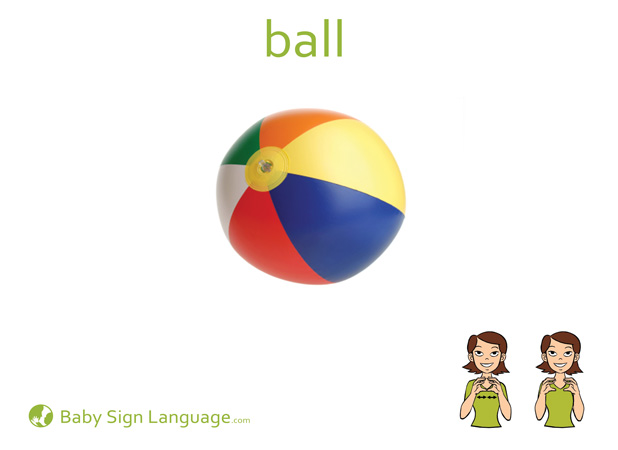ball-Baby-Sign-Language Ball Baby Sign Language Flash card