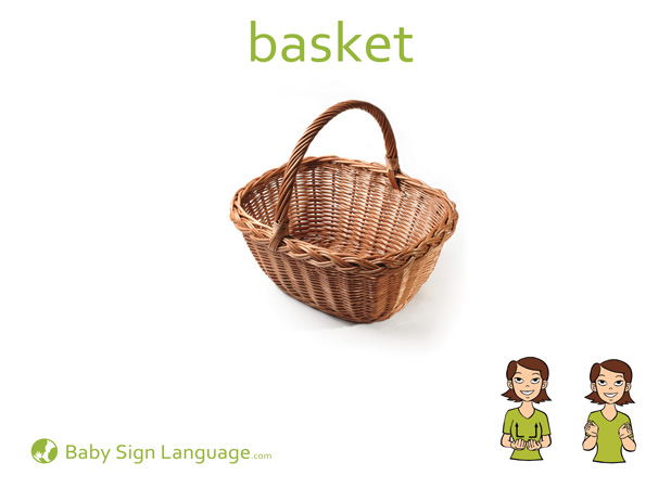 basket-Baby-Sign-Language Basket Baby Sign Language Flash card