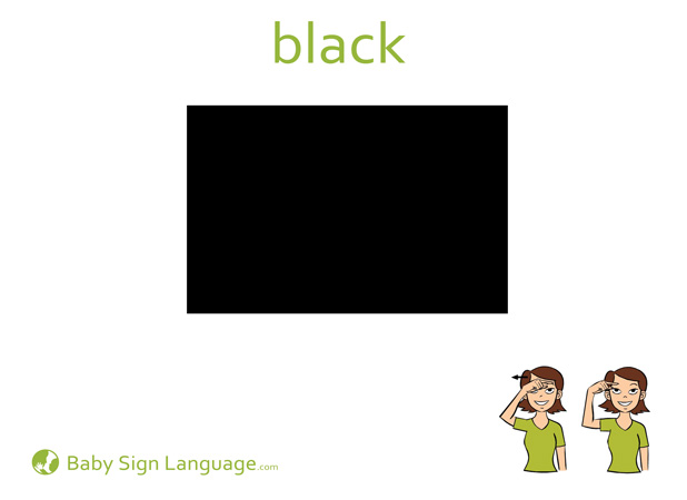 black-Baby-Sign-Language Black Baby Sign Language Flash card