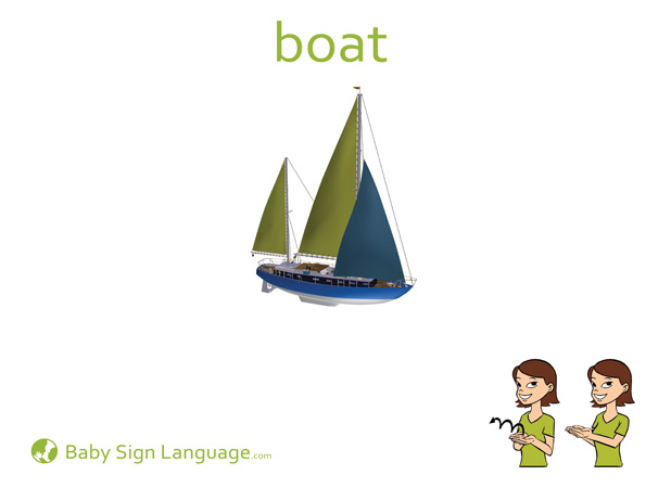 boat-Baby-Sign-Language Boat Baby Sign Language Flash card