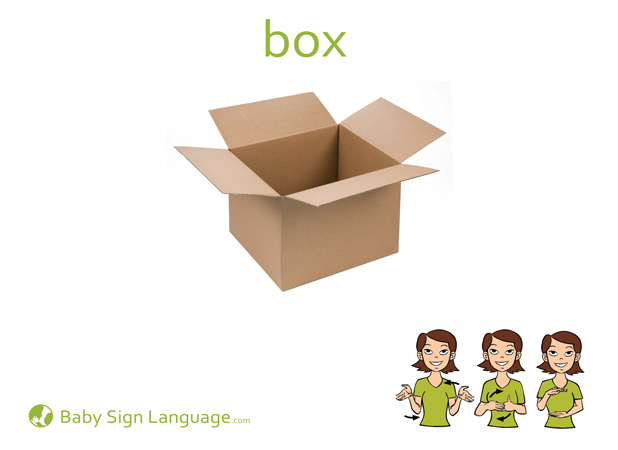 box-Baby-Sign-Language Box Baby Sign Language Flash card