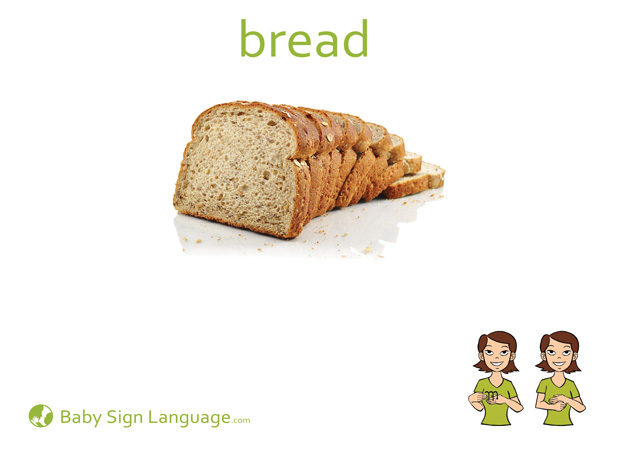 bread-Baby-Sign-Language Bread Baby Sign Language Flash card