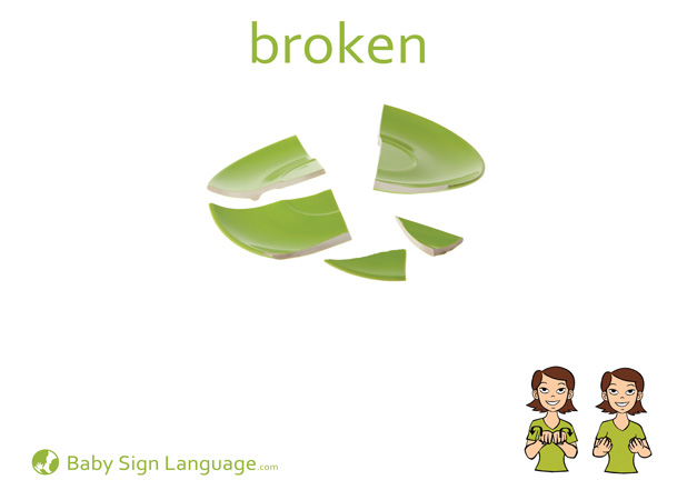 broken-Baby-Sign-Language Broken Baby Sign Language Flash card