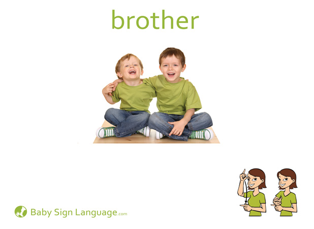 brother-Baby-Sign-Language Brother Baby Sign Language Flash card
