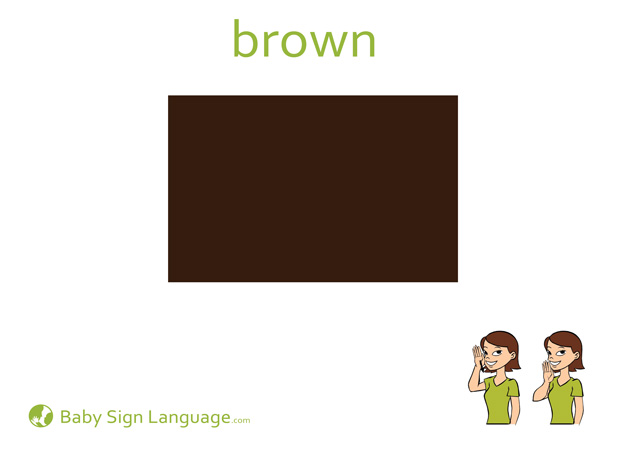 brown-Baby-Sign-Language Brown Baby Sign Language Flash card