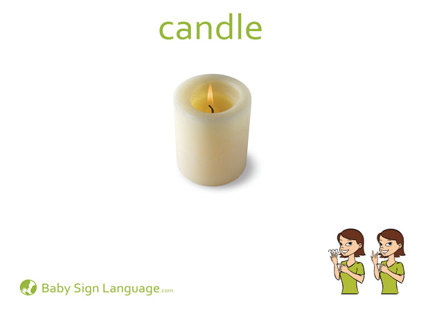 candle-Baby-Sign-Language Candle Baby Sign Language Flash card