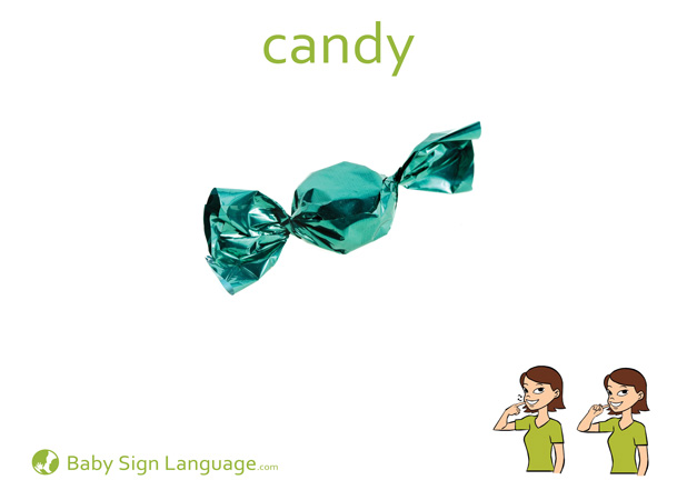 candy-Baby-Sign-Language Candy Baby Sign Language Flash card