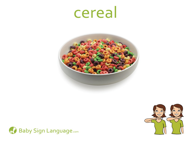 cereal-Baby-Sign-Language Cereal Baby Sign Language Flash card