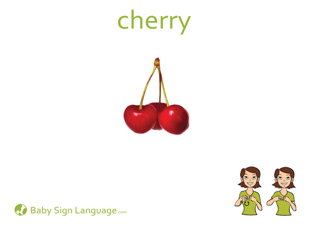 cherry-Baby-Sign-Language Cherry Baby Sign Language Flash card