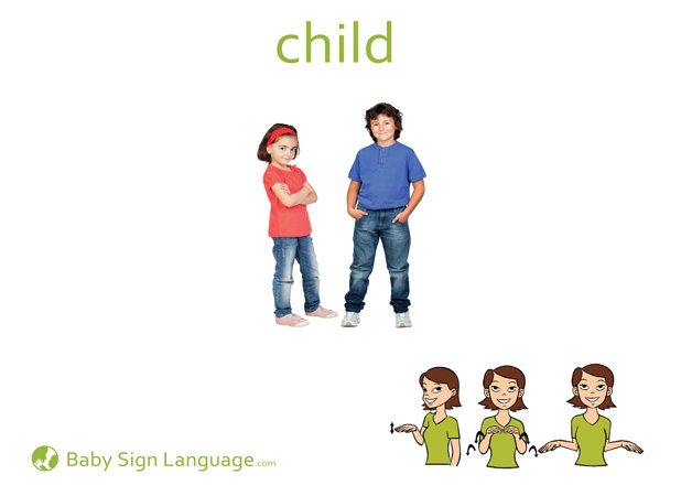 child-Baby-Sign-Language Child Baby Sign Language Flash card