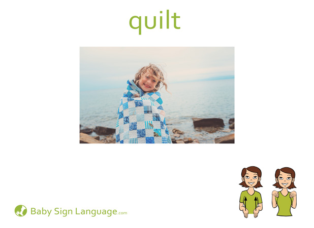 Quilt Baby Sign Language Flash card