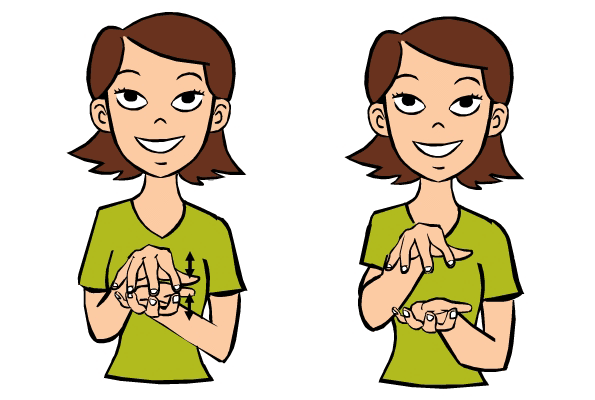 Alligator in Baby Sign Language