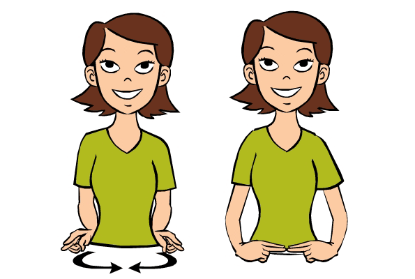 Belt in Baby Sign Language