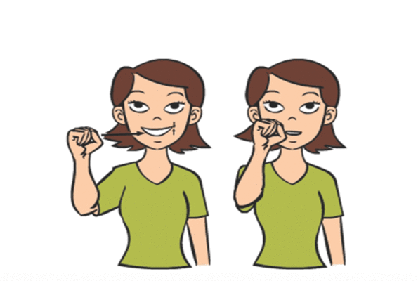 Carrot in Baby Sign Language