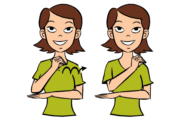 Dinosaur in Baby Sign Language